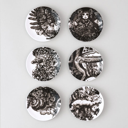 台湾展 絵皿6枚組