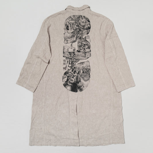 【予約】リネンワークコート 骸骨