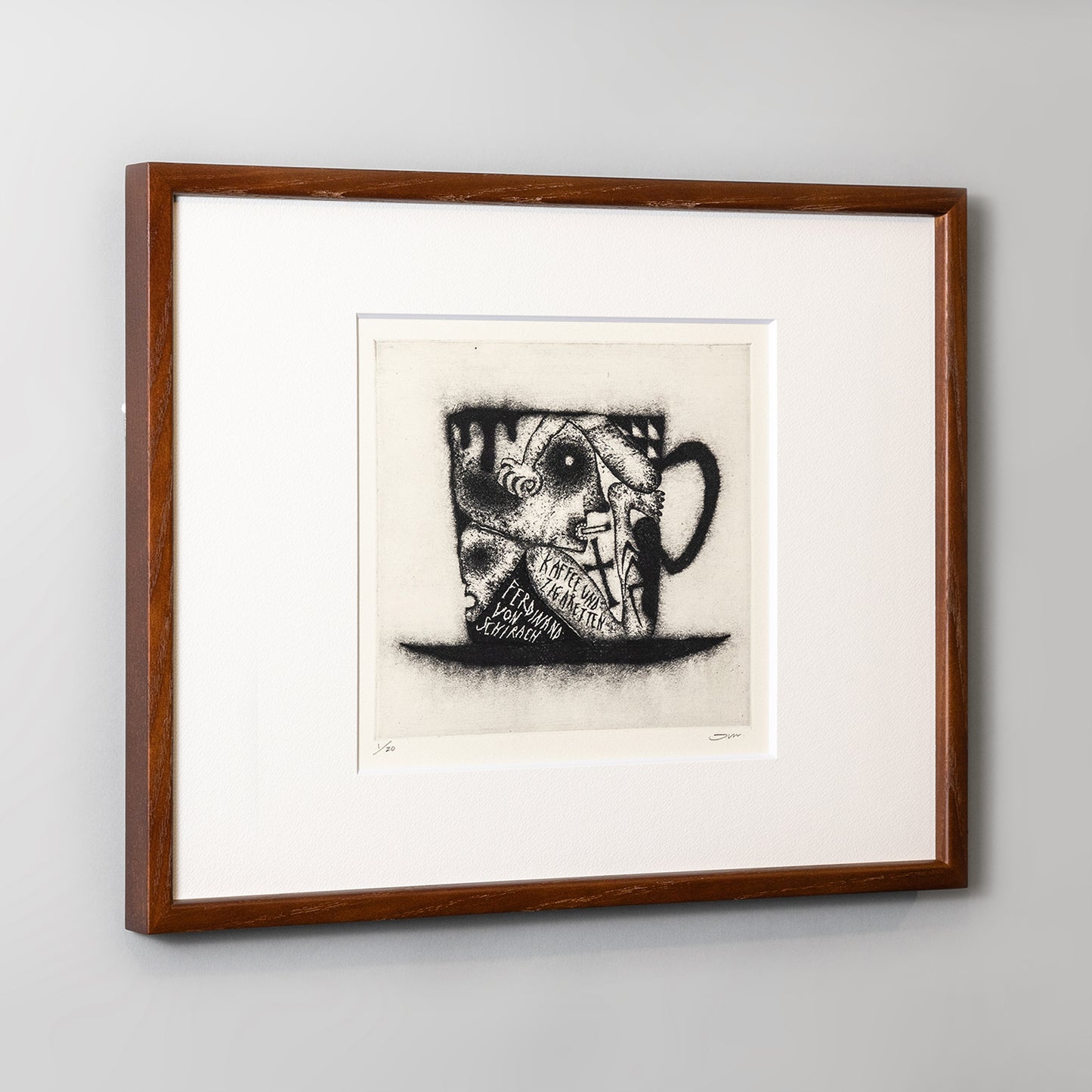 【受注】タダジュン 版画作品No.9 『珈琲と煙草』装画