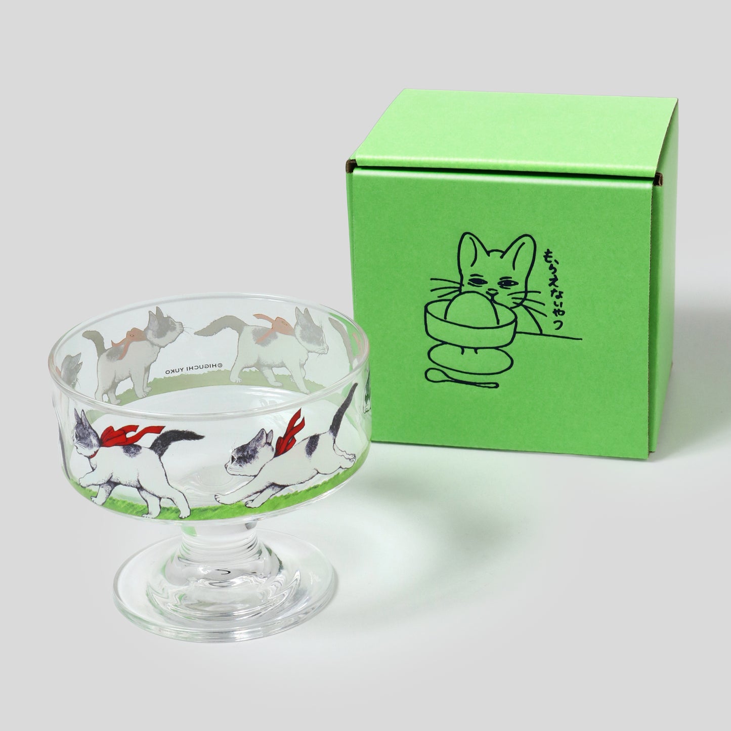 アイスクリームグラス ながいながいねこのおかあさん