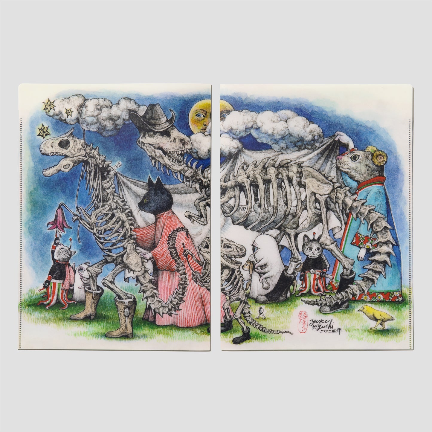 A4 Clear File Yoru no Osampo
