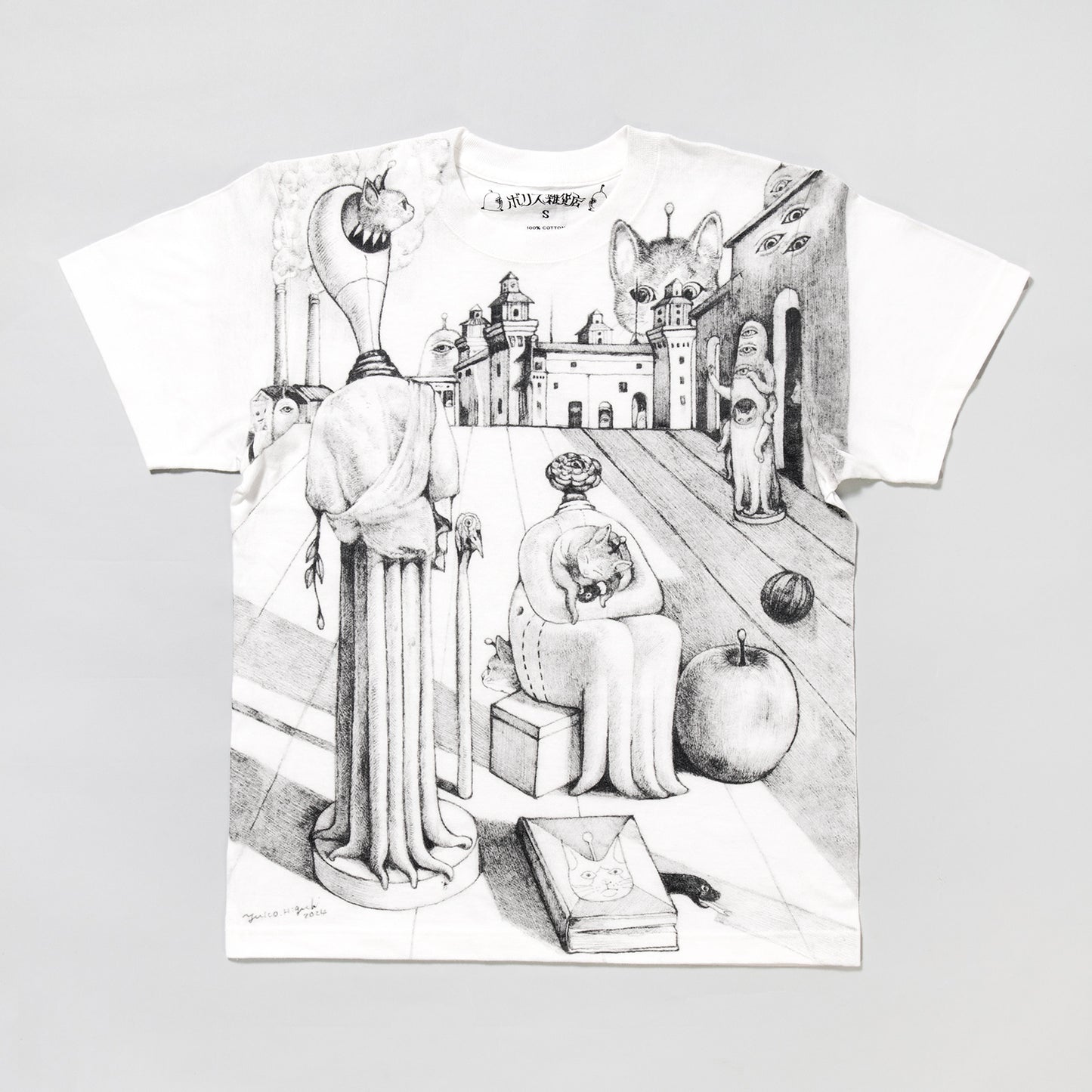Tシャツ ギュリコ モノクロ