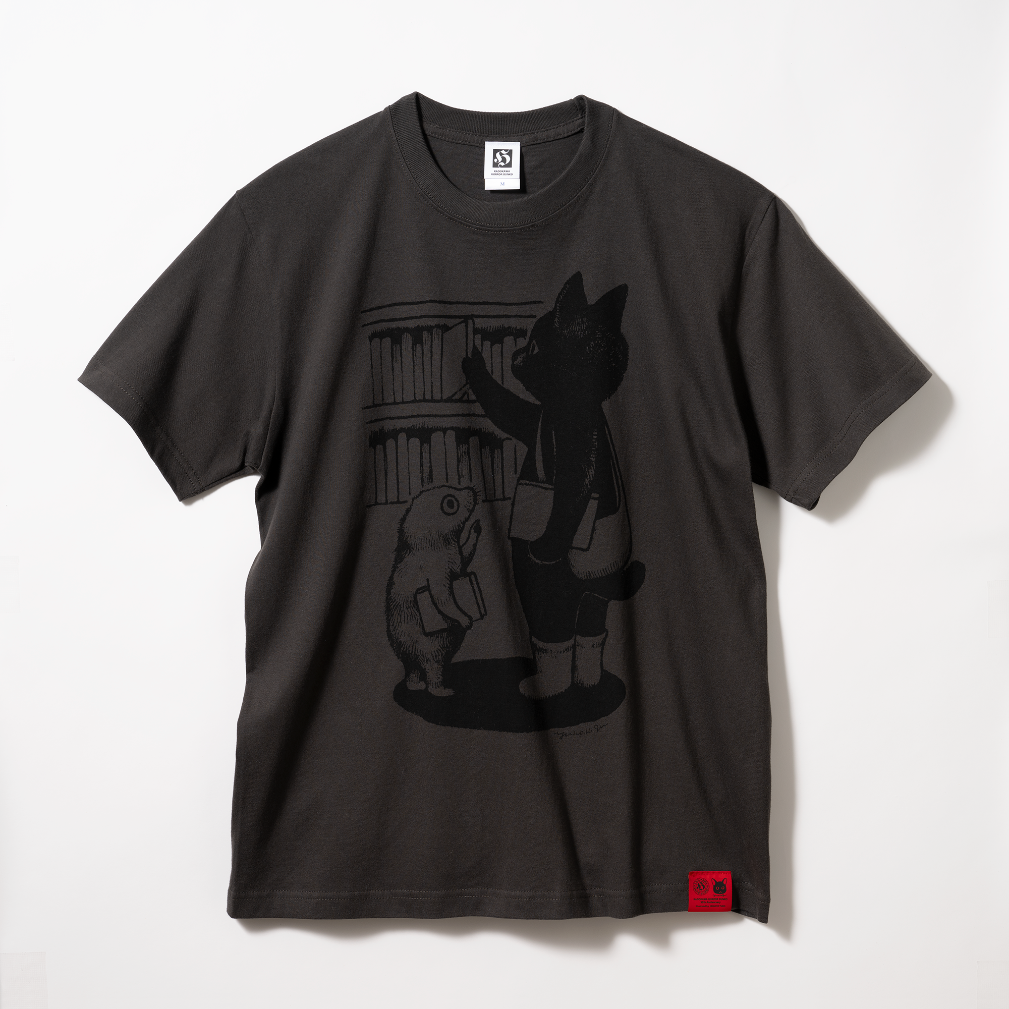 ヒグチユウコ Sちゃん Tシャツ 角川ホラー文庫30周年×ヒグチユウコ Tシャツ ふたり(スミグレー