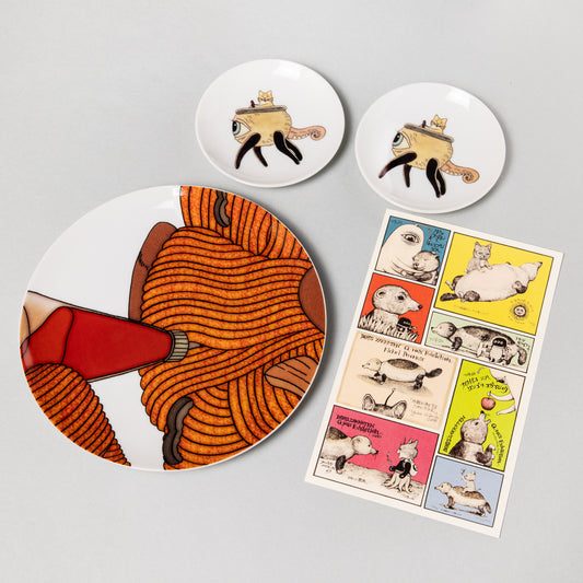 キューライス ナポリタン皿とボリス豆皿セット