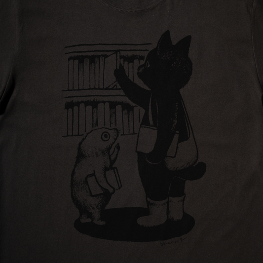 角川ホラー文庫30周年×ヒグチユウコ Tシャツ ふたり(スミグレー)