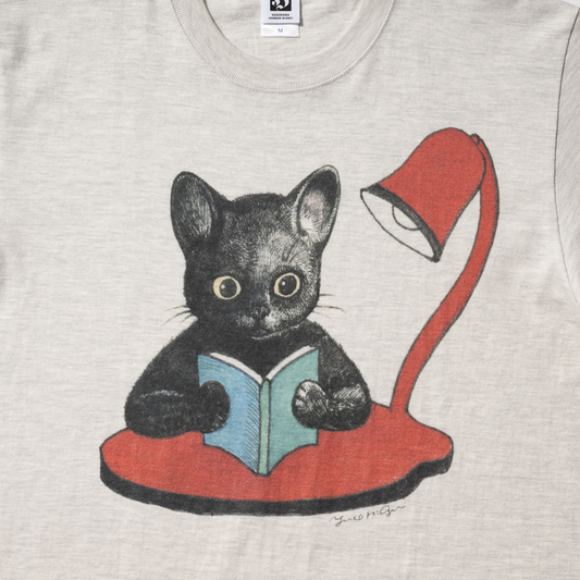 角川ホラー文庫30周年×ヒグチユウコ Tシャツ 夜の読書(オートミール)