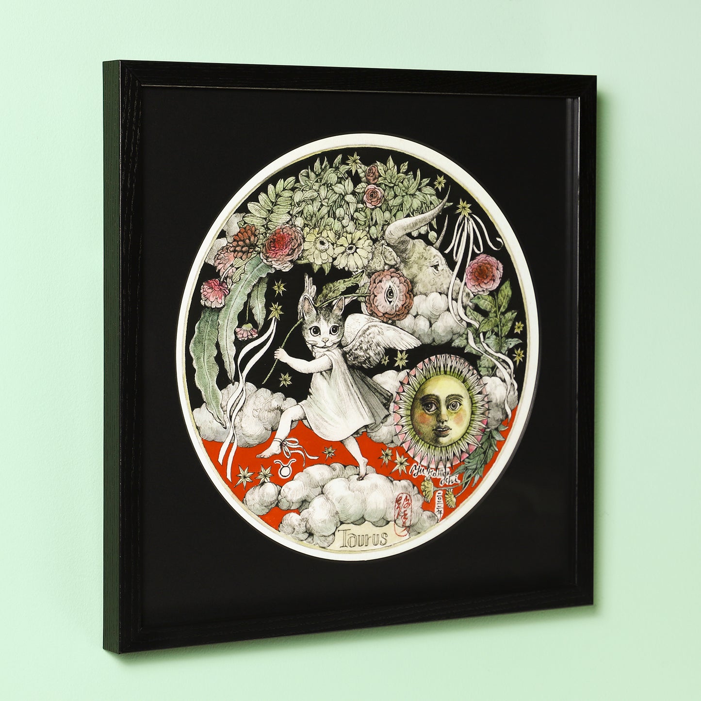 【額装】複製画 星座 Taurus