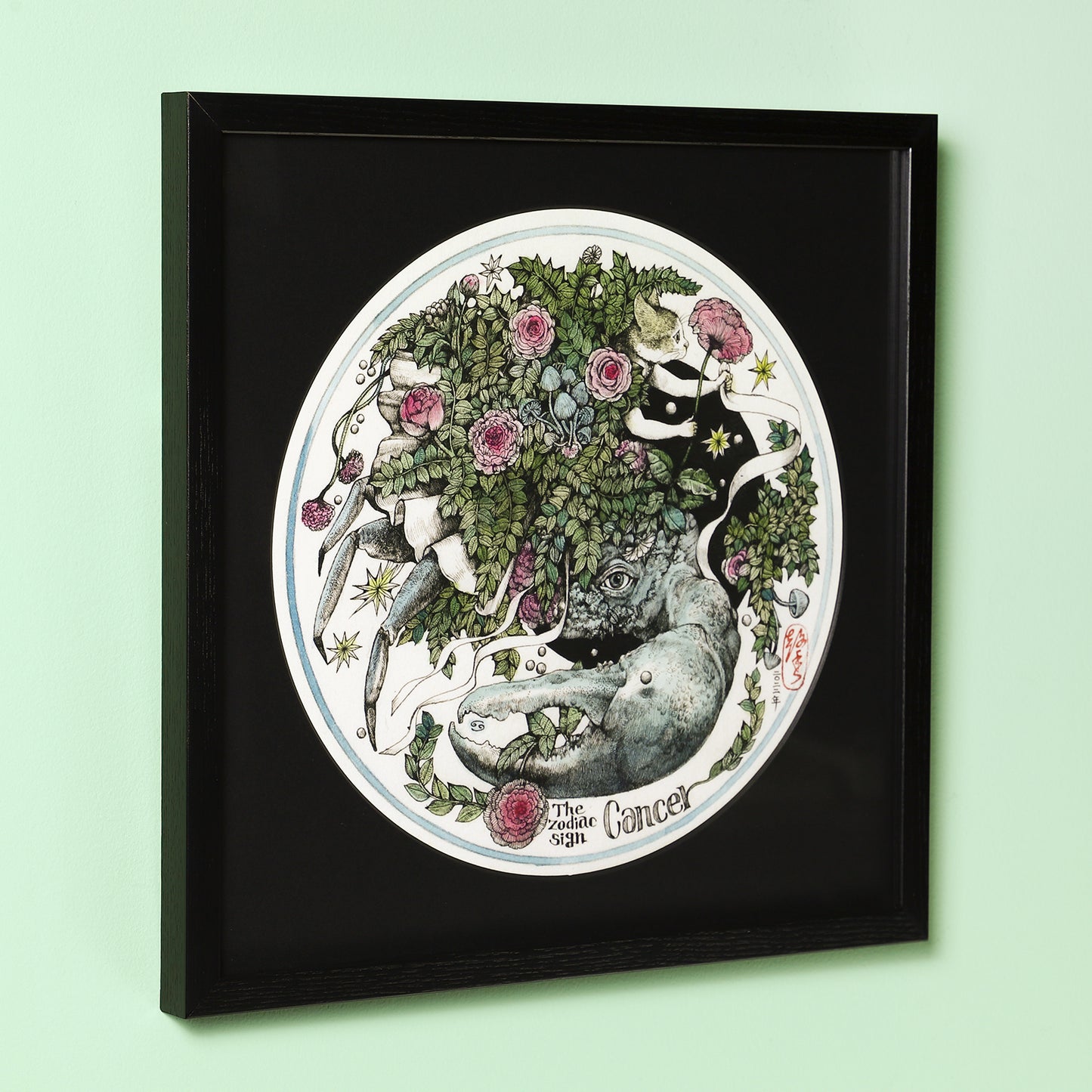 【額装】複製画 星座 Cancer