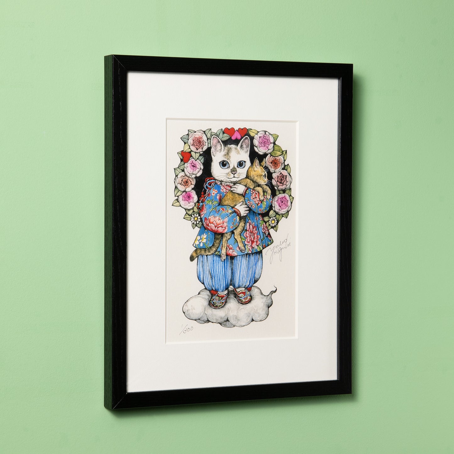 【額装】複製画 TAIWAN TICKET こはるとにぼし