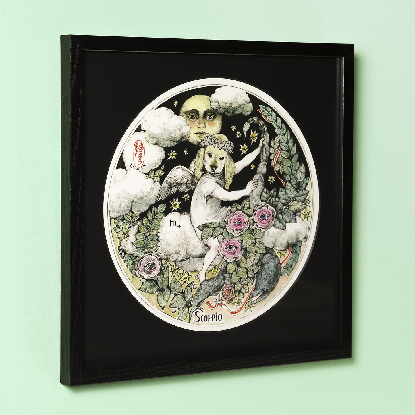 【額装】複製画 星座 Scorpio