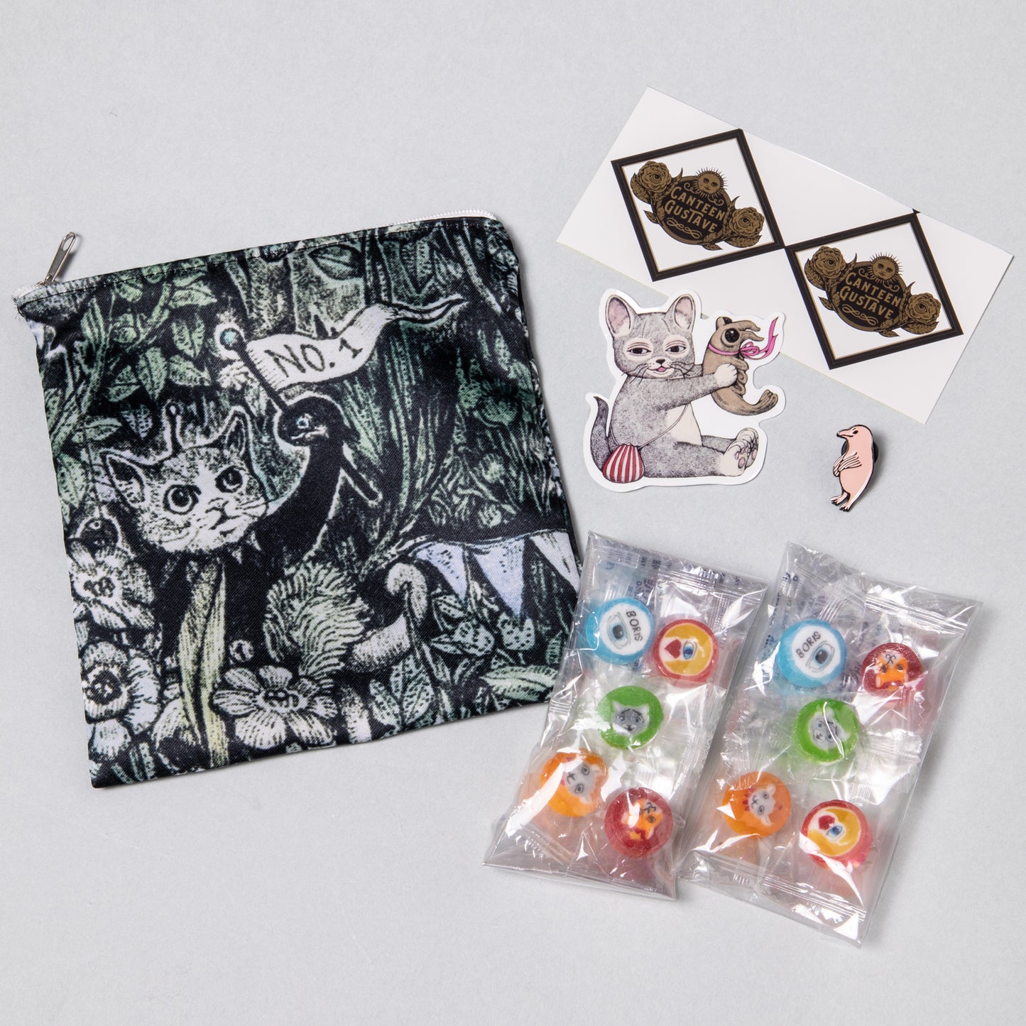 ボリス飴 ピンズ&TREEポーチセット