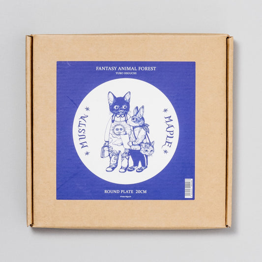 台湾展 絵皿F(MUSTA&MAPLE)