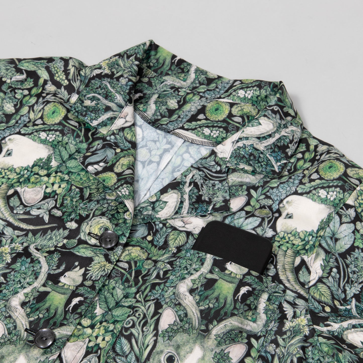 HORNS ロングシャツ ジャケット(BK)