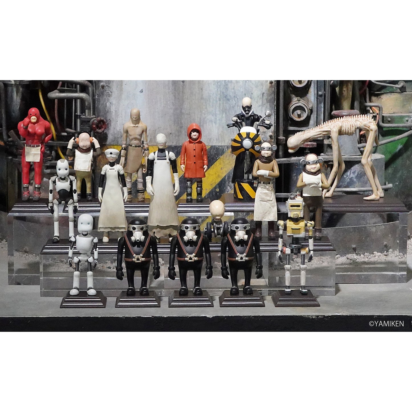 【Wサイン入りカード&オリジナルスリーブ付き】JUNK HEAD フィギュアマスコット17体セット