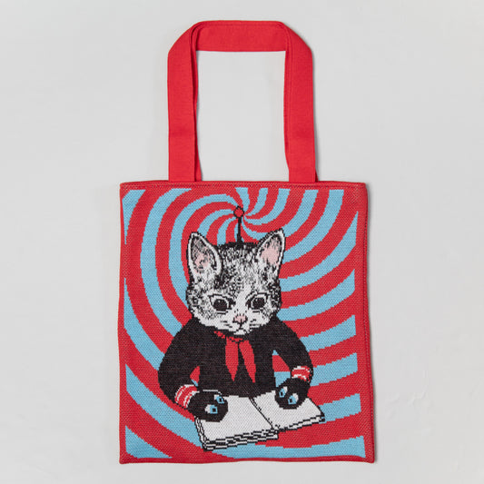 ニットトートバッグ GUSTAVEくん(勉強)