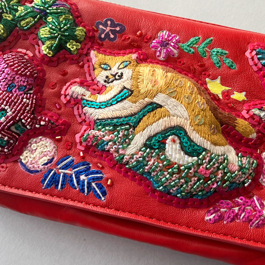 お財布バッグ 草原を逃げるボリス(RD)