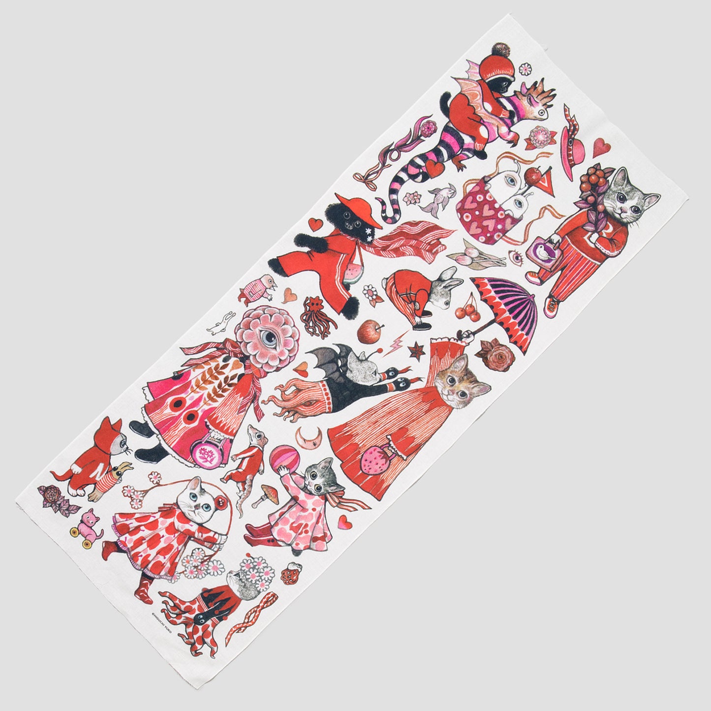 Tenugui (washcloth) RED