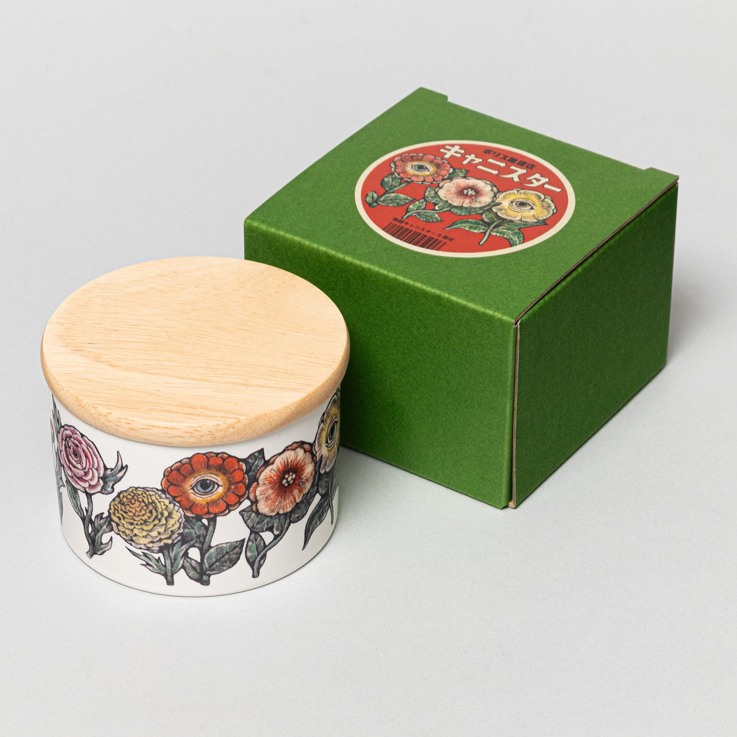 陶器キャニスターS 眼花