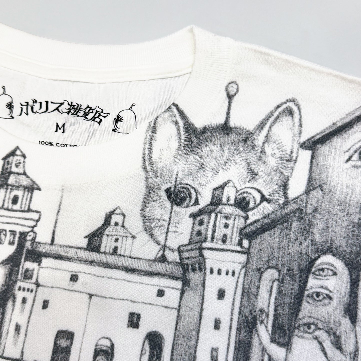Tシャツ ギュリコ モノクロ