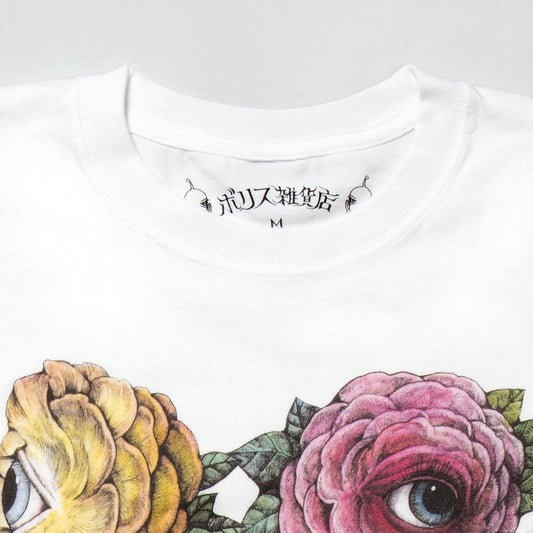 Tシャツ 眼花たちとくろいねこ