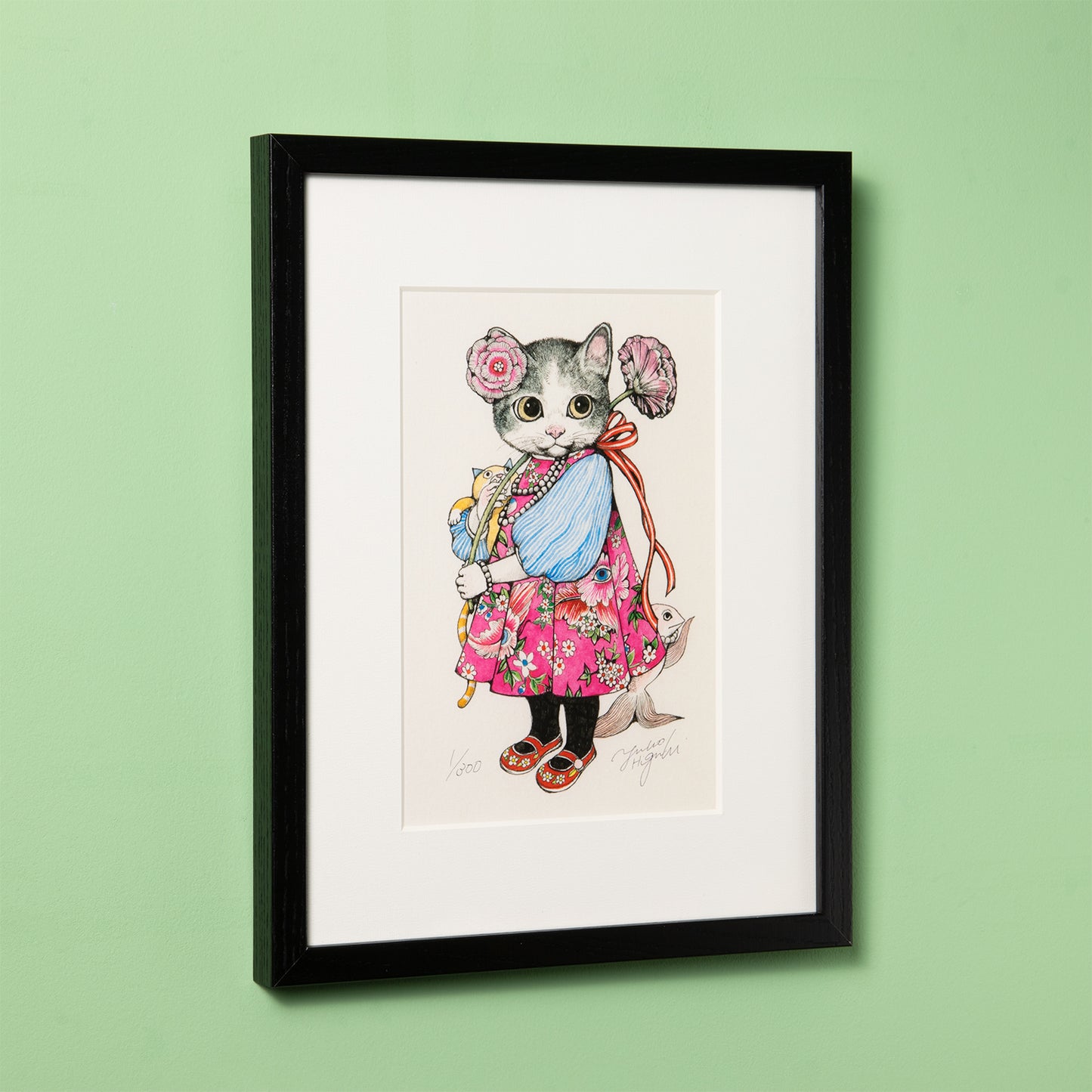 【額装】複製画 TAIWAN TICKET ぼーちゃん