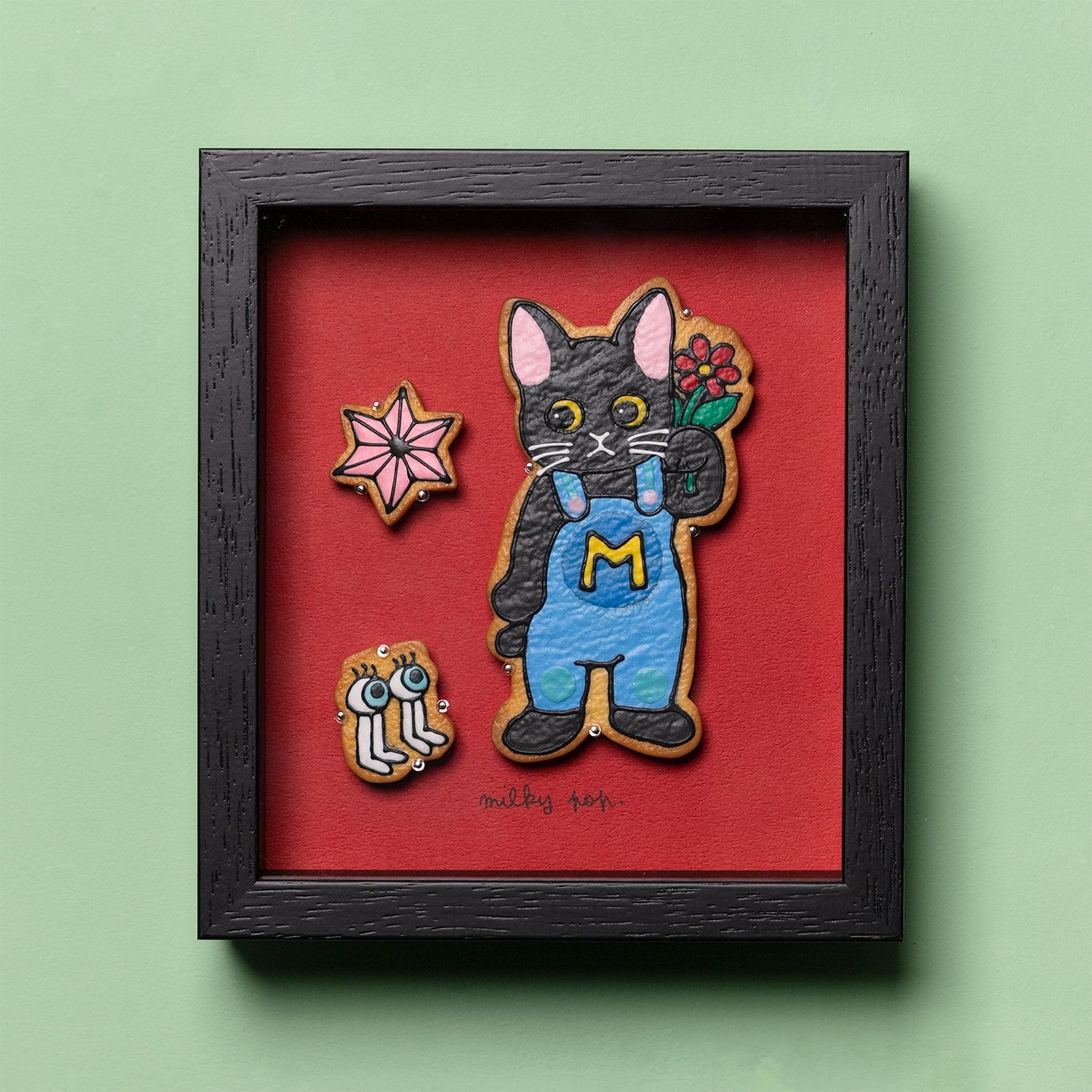 作品KM-6 milky pop. KAGIO CATS MUSTA 6