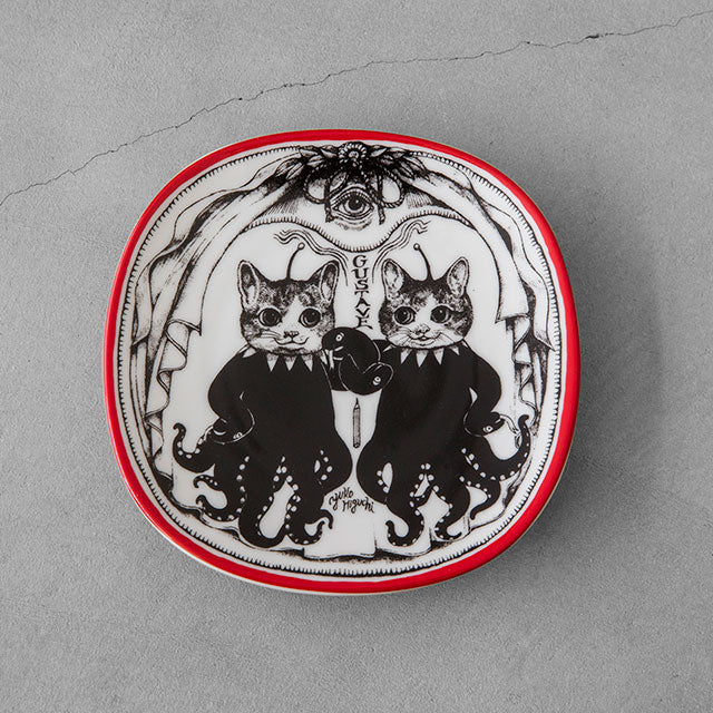 九谷焼・絵皿 ギュスターヴくん