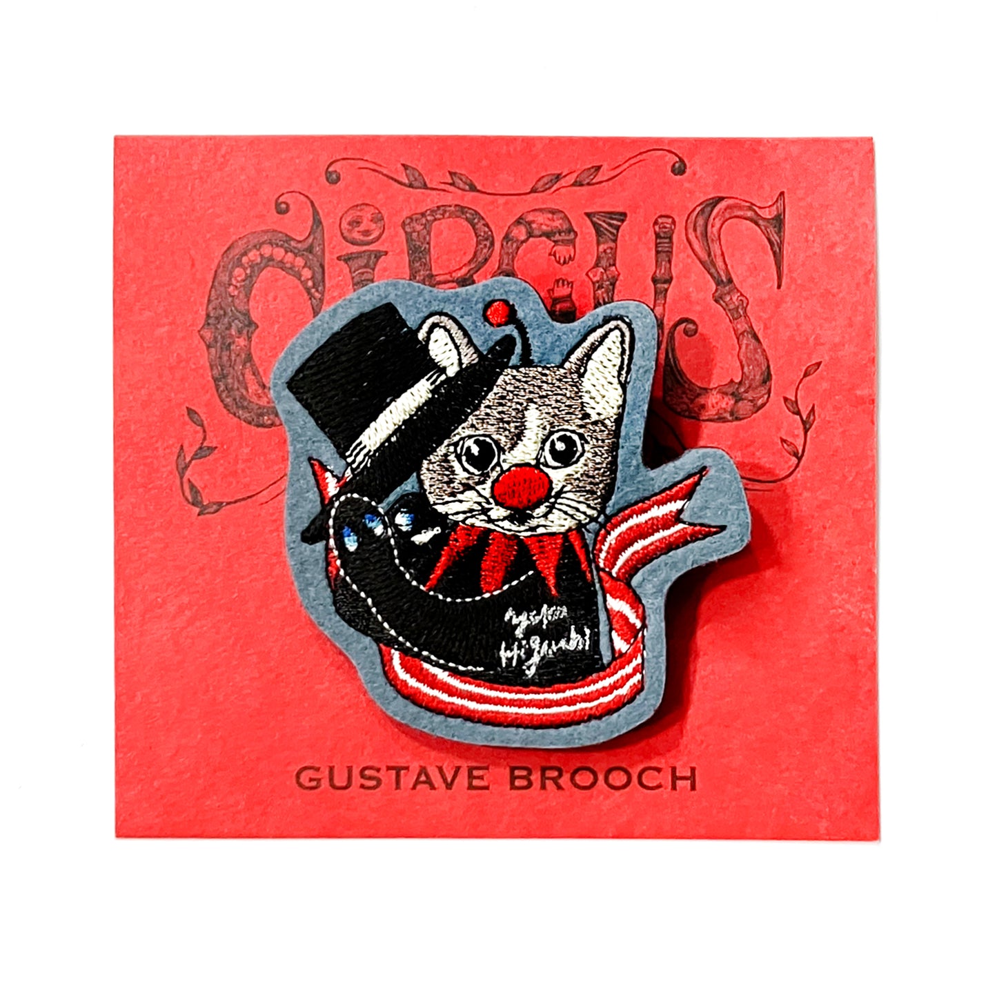 Gustave-kun Embroidery Brooch