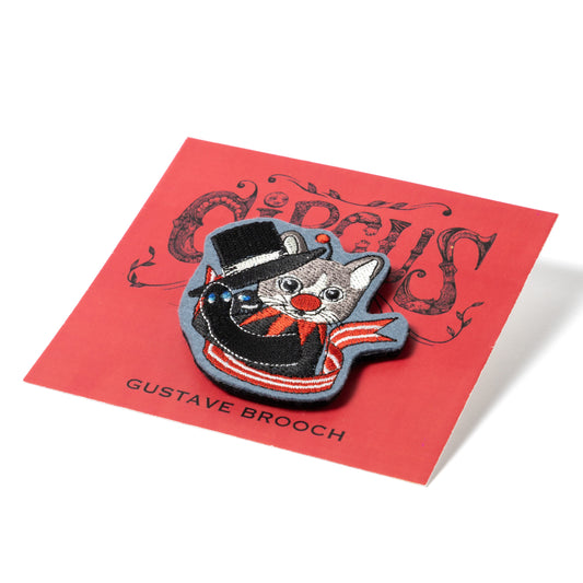 ギュスターヴくん 刺繍ブローチ