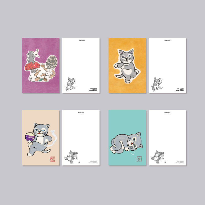 ポストカードセット こねことニャンコ