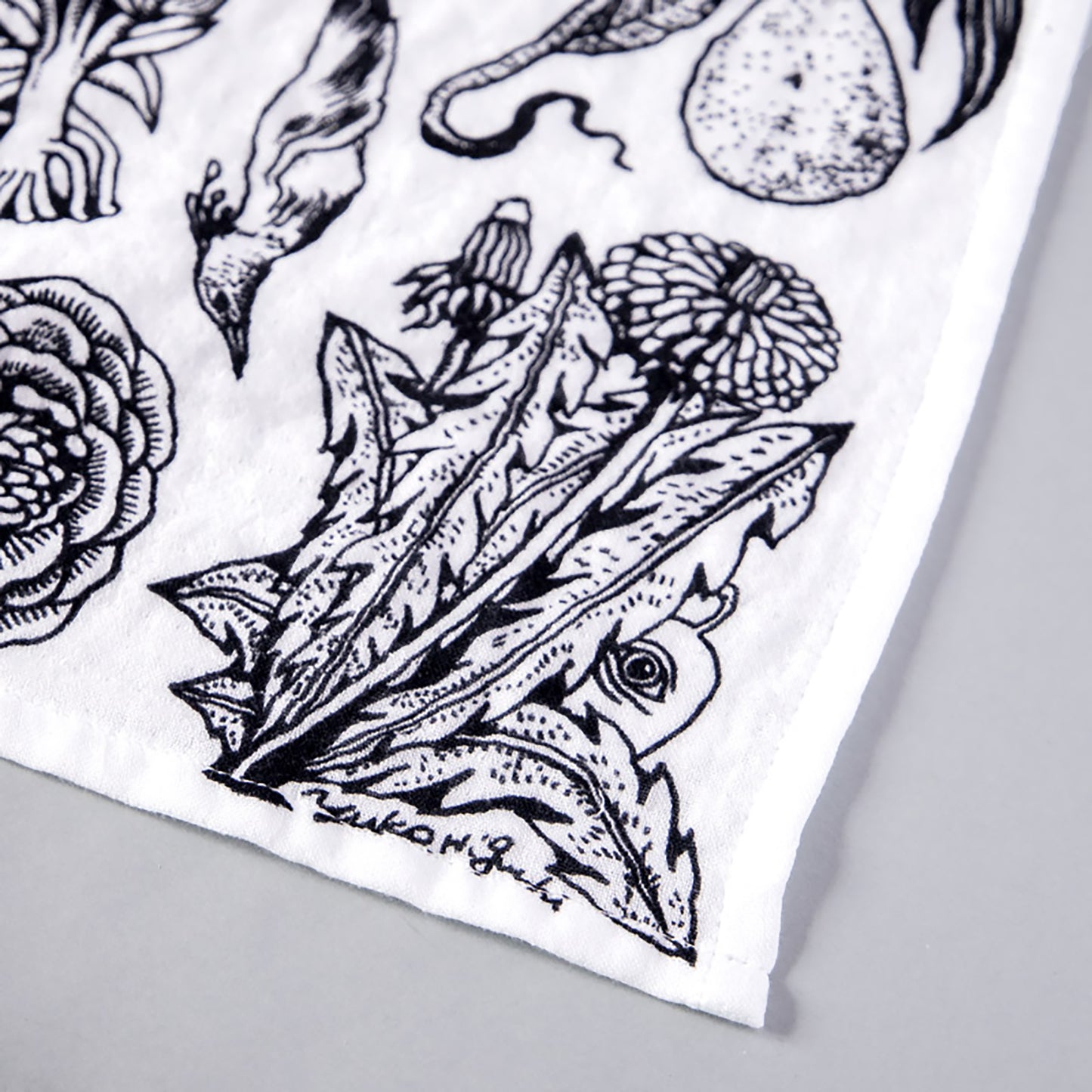 marshmallow gauze handkerchief Shokubutsu