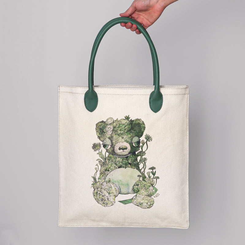 *受付終了*【受注生産】Bear トートバッグ グリーン