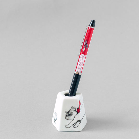 九谷焼 ペンスタンド こねこ
