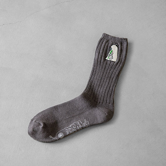 Socks hitotsume-chan gray