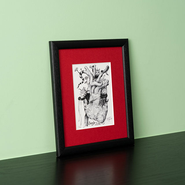 【額装】複製画 jungle gym
