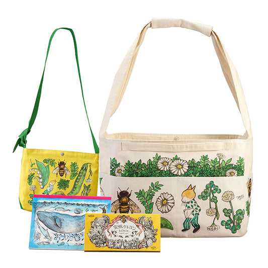 Yuko Higuchi x Holbein Mitsurou Crayon Family Bag Set