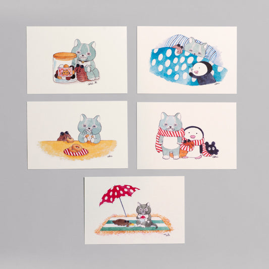 Aki Kondo postcard set of 4 types + 1 bonus card (not for sale)