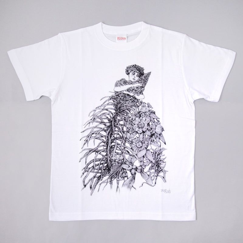 植物展 Tシャツ 女の子白