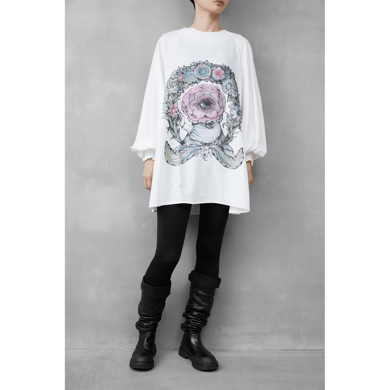 ボリス雑貨店 ヒグチユウコ Tシャツ ボリスとお花ちゃん Mサイズ ブラウス 眼花ちゃん – ボリス雑貨店