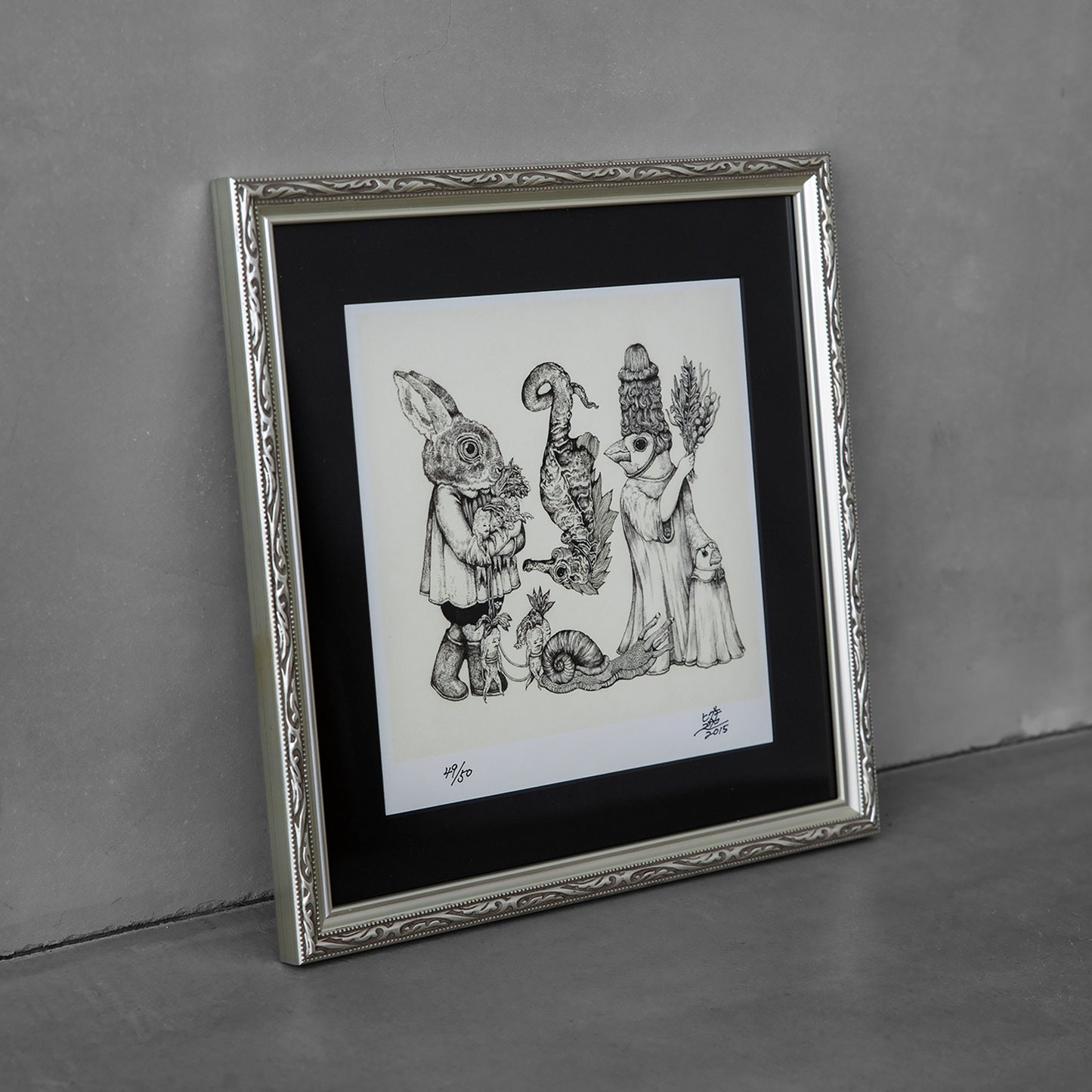 【額装】複製画 パレードB