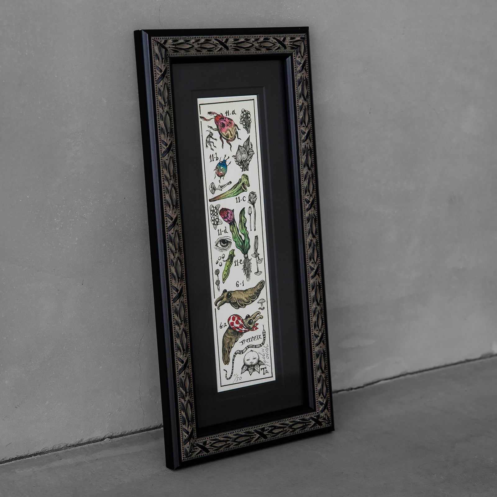 Framed] Reproduced painting Seal zukan 3 – ボリス雑貨店