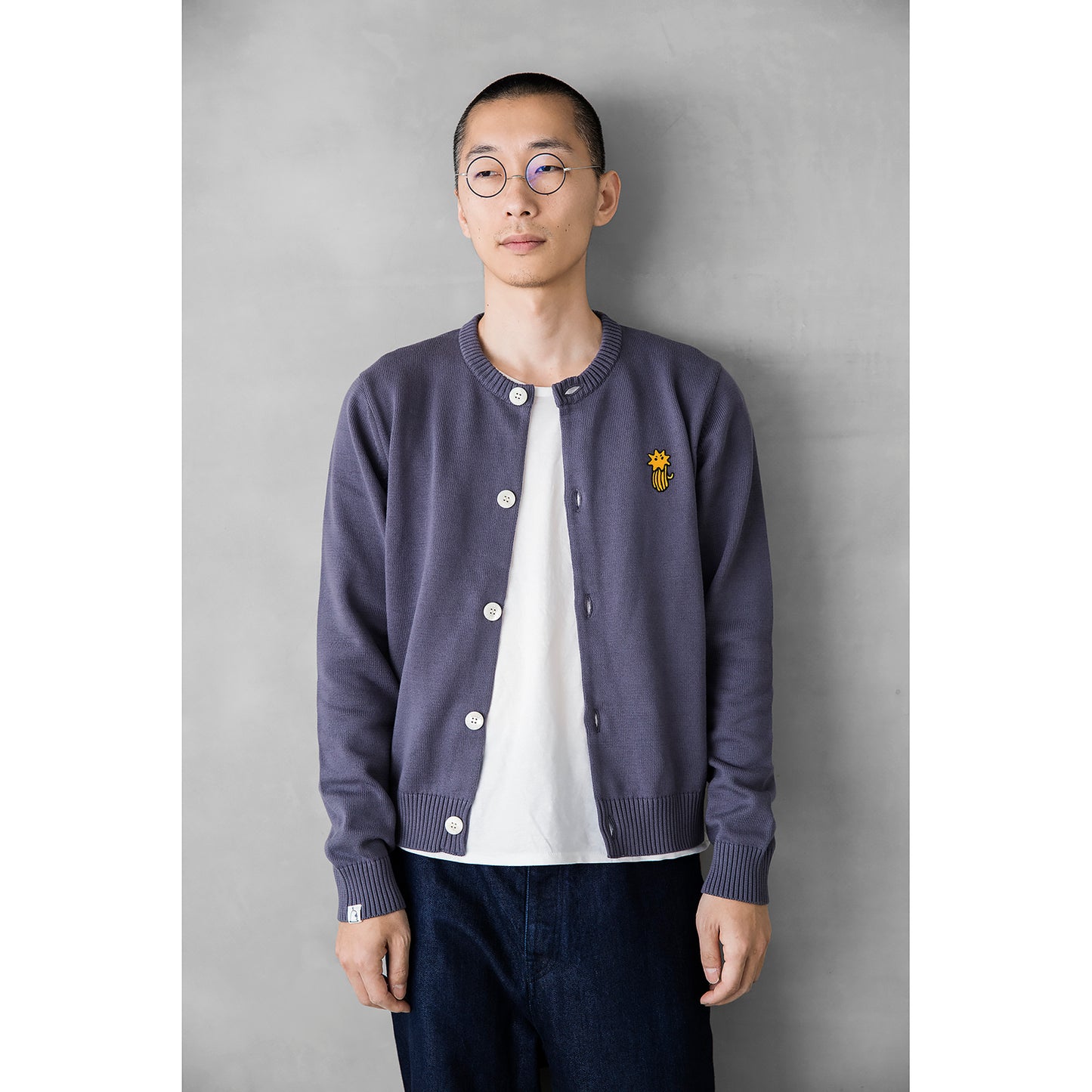 【あわせがい対象商品(ワッペン別売)】カーディガン ワッペン:左胸2個