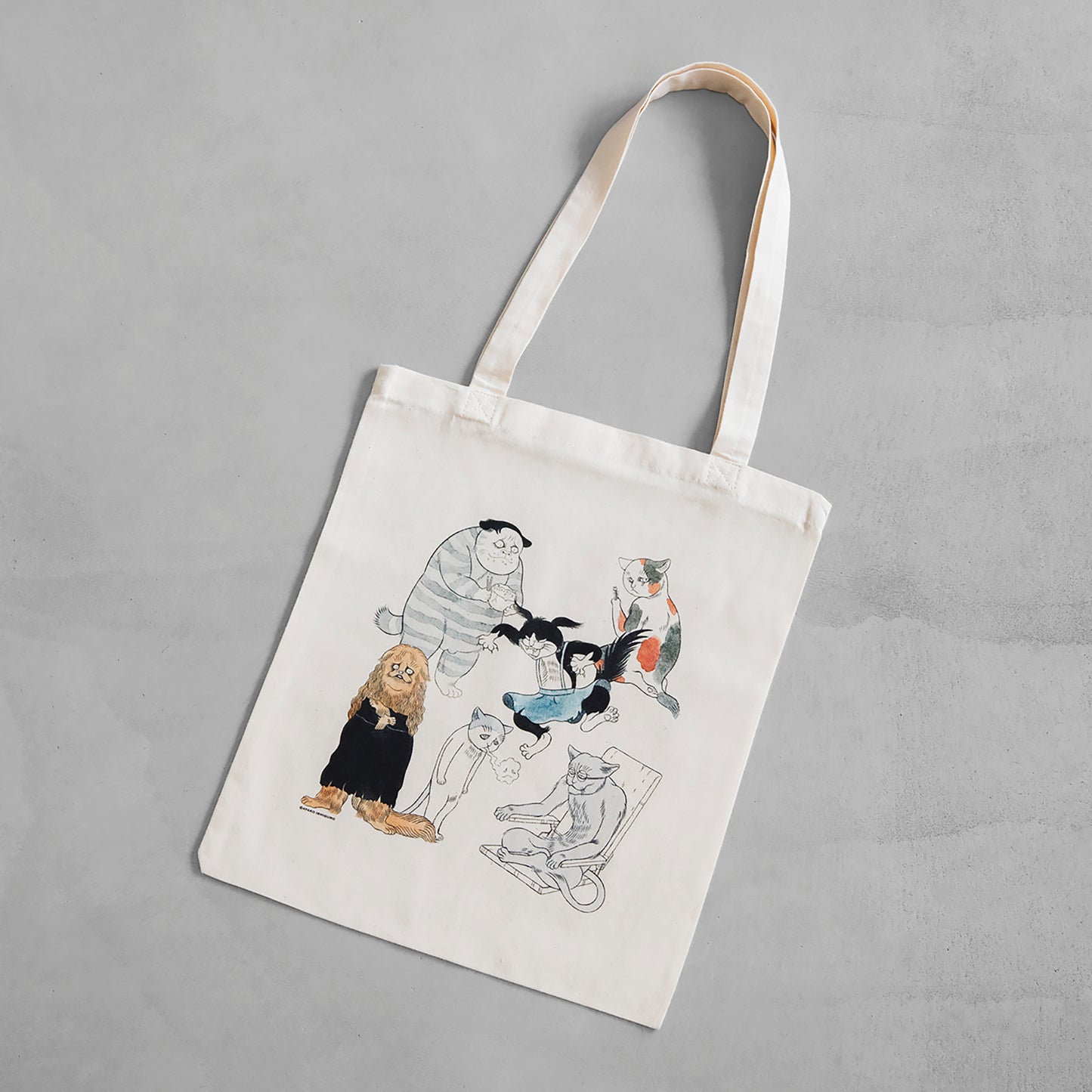 Large Tote bag Hikizuri Neko