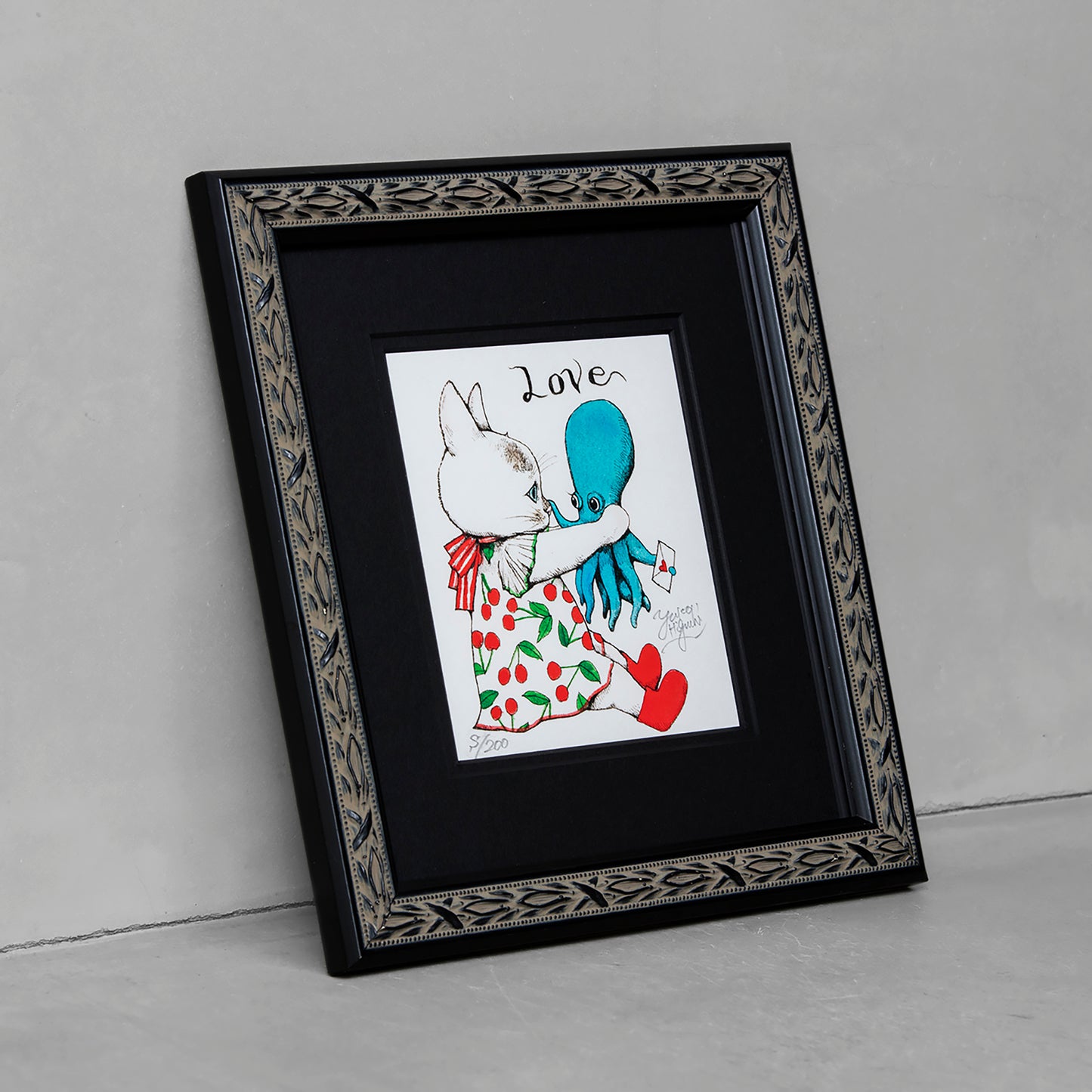 【額装】複製画 LOVE