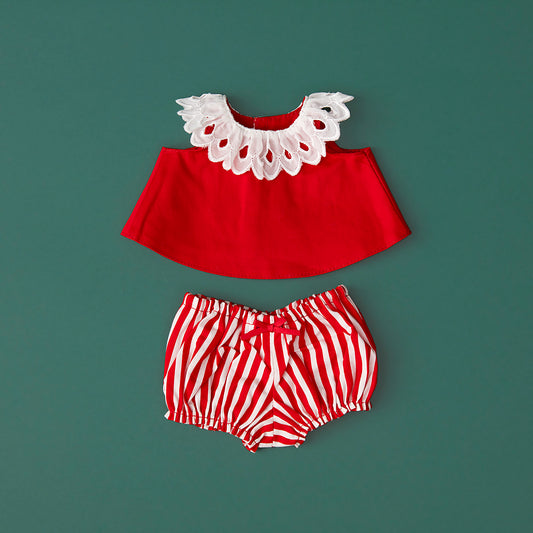 こはるの洋服 dress&drawers red