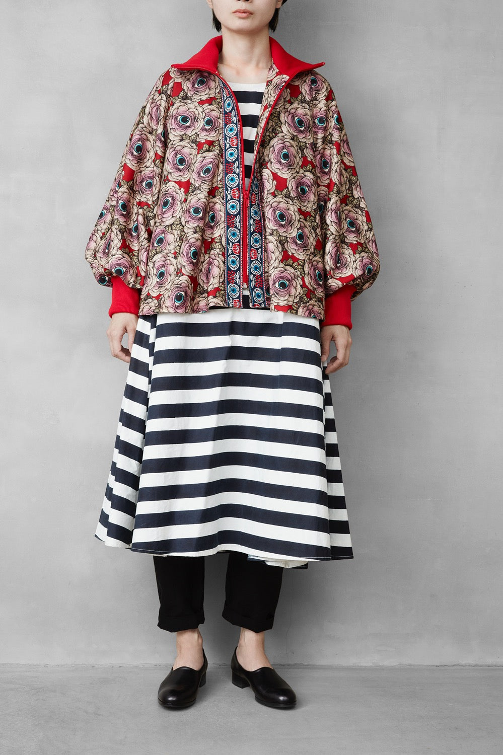 Mebana Jersey Flare TOPS RED