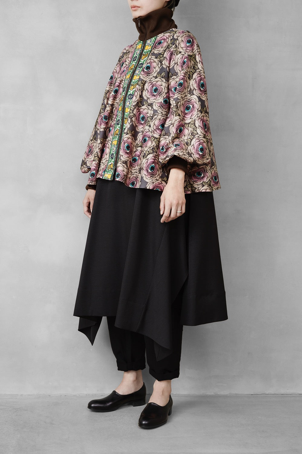Mebana Jersey Flare TOPS GRAY