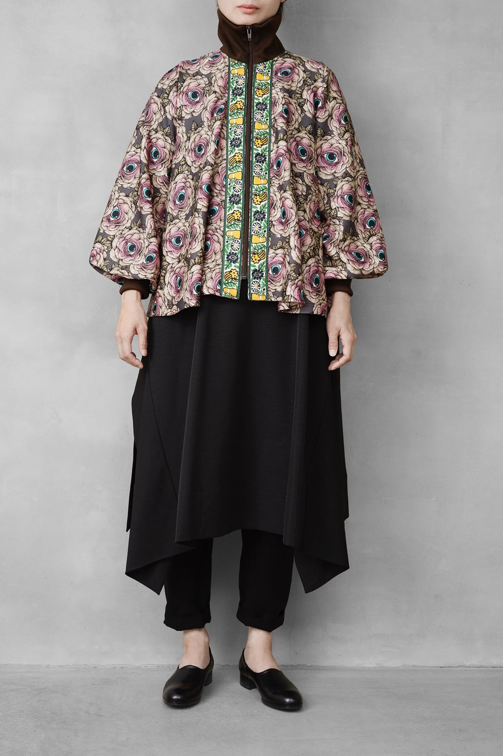 Mebana Jersey Flare TOPS GRAY