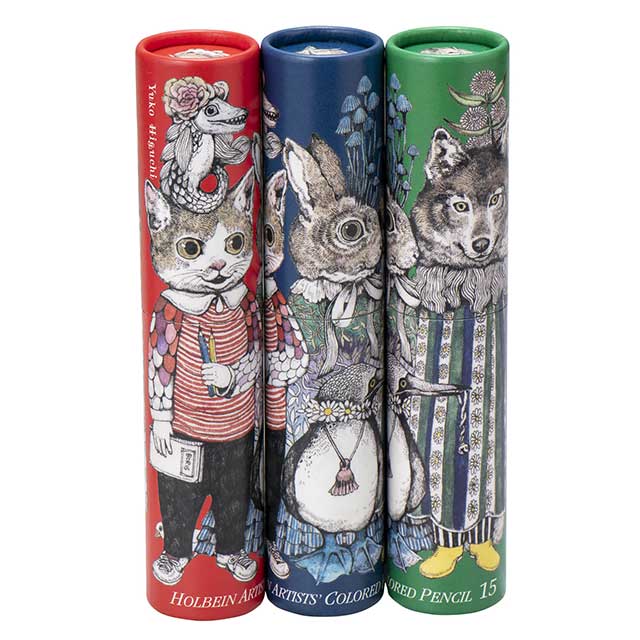 ヒグチユウコxホルベイン2018 アーチスト色鉛筆15色(緑)