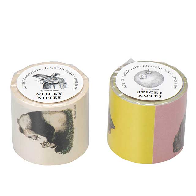 Higuchi Yuko x Holbein 2018 sticky note roll all 2 types x 2 each 4 piece set
